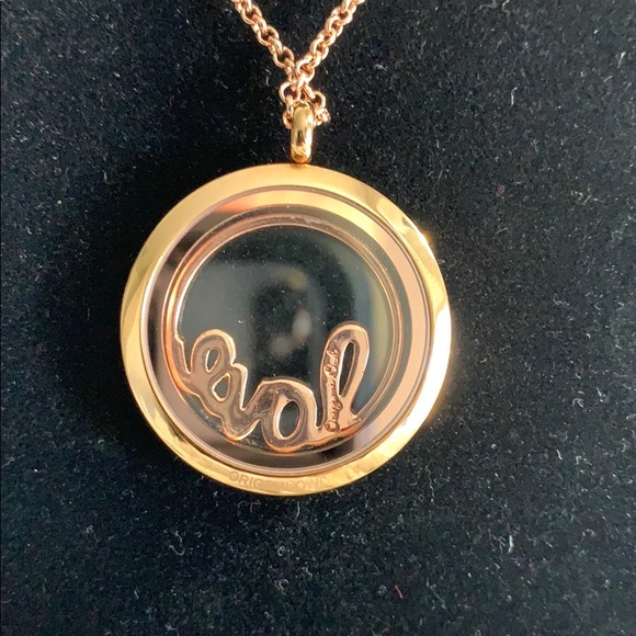 Origami Owl 🦉 Rose Gold Chain w Liv Locket NWOT - Picture 4 of 8